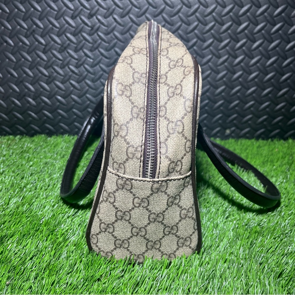 VINTAGE GUCCI black/brown Horsebit chain Medium Bag - Picture 2 of 9